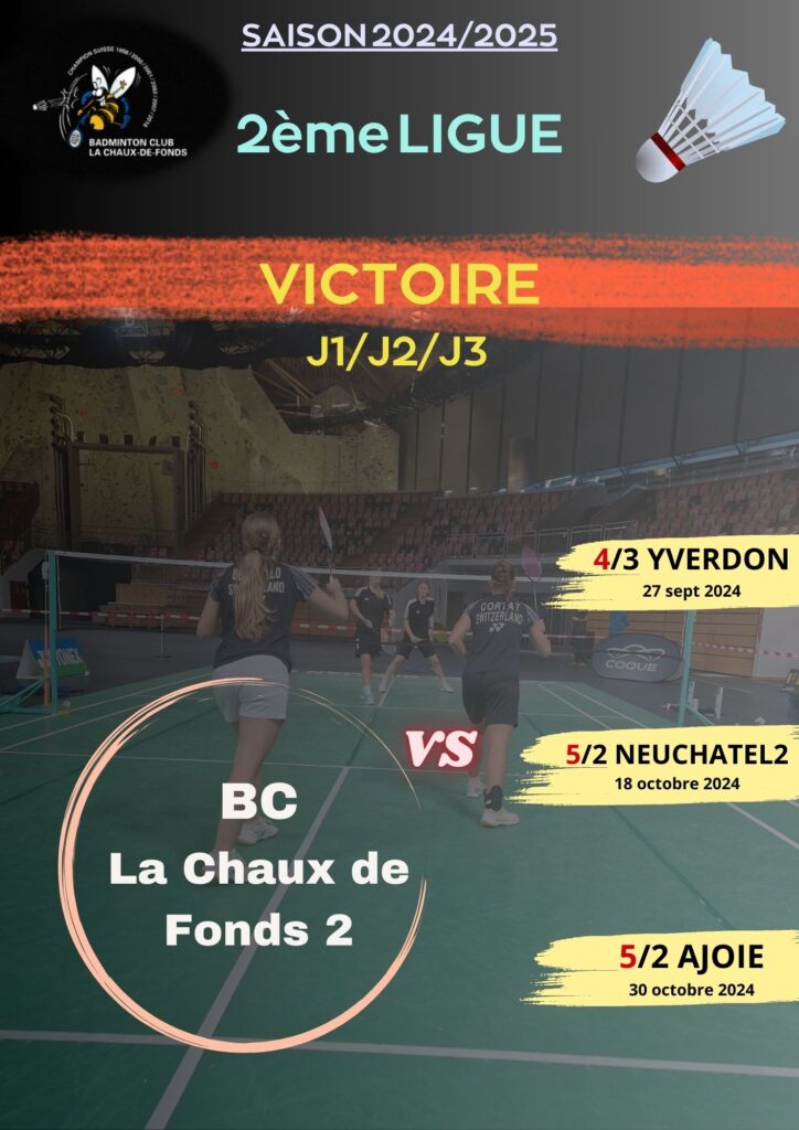 BCC 2 commence bien sa saison!