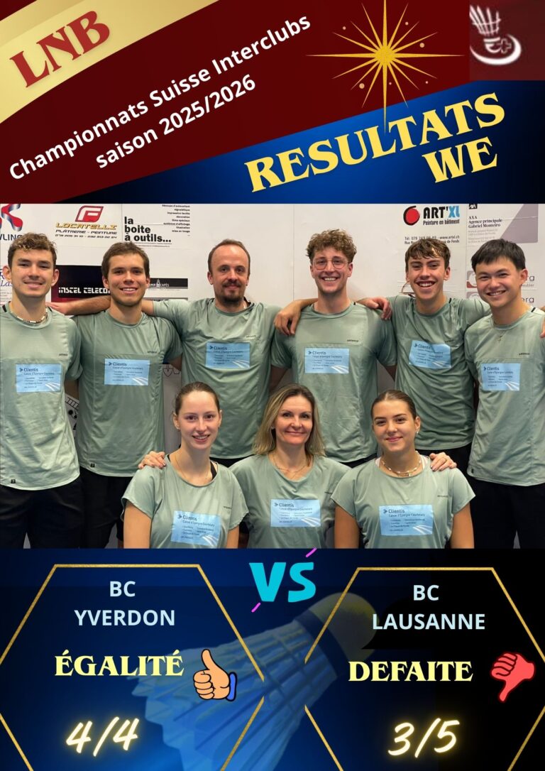 RESULTATS du week-end
