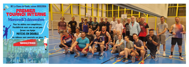 1er tournoi interne : belle réussite!